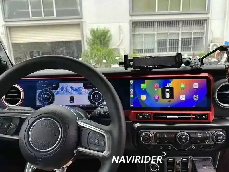 Autoradio Double Écran 24,6 Pouces Jeep Wrangler JL 2018-2022 Android CarPlay Sans Fil GPS 4G