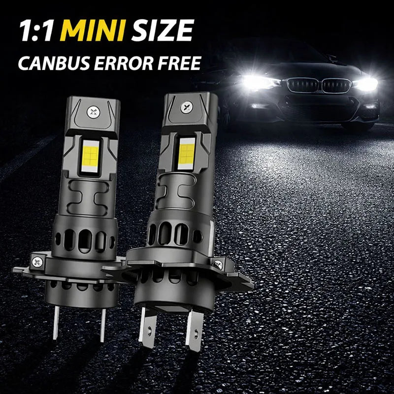 Ampoules LED H7 H4 Canbus 8000LM 6000K