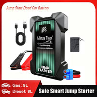 Booster de Batterie Voiture 12V Portable avec Lampe LED et Ports USB