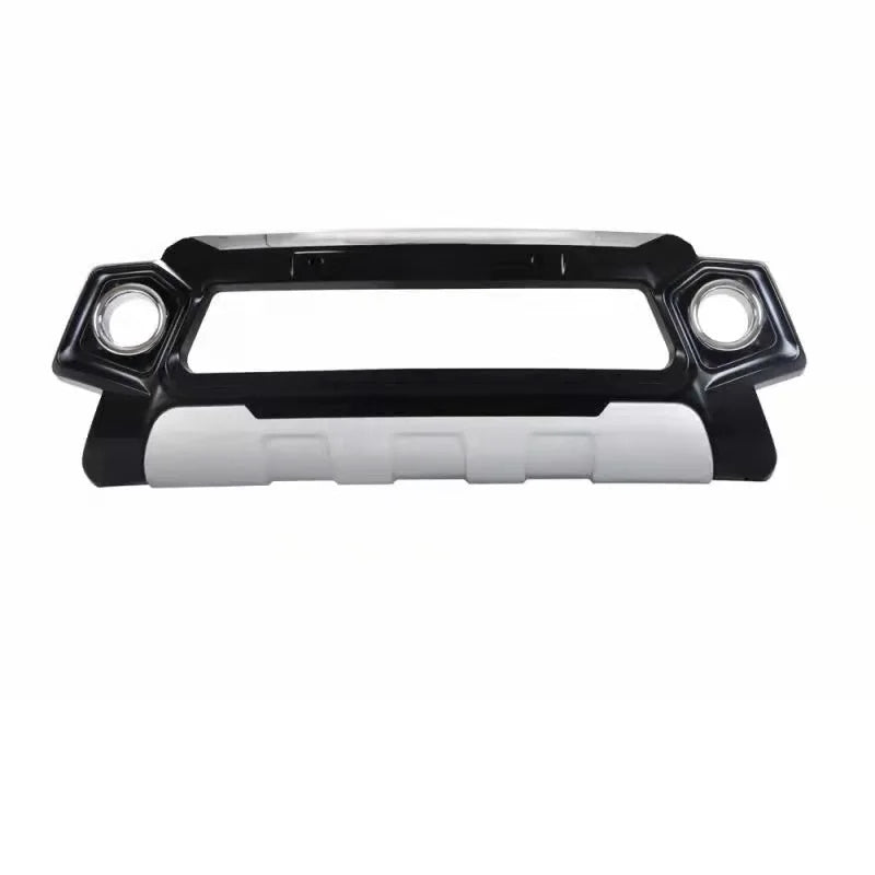Protection Avant Mitsubishi Triton L200 2015 2016 2017 2018 Bouclier Noir et Gris Pick-up avec Cadres de Feux Ronds