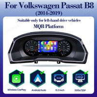 Tableau de Bord Numérique Volkswagen Golf Passat Scirocco Tiguan — vue de face