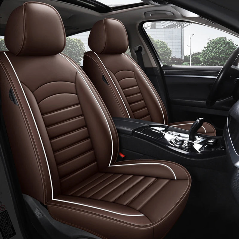 Housses de Siège Renault Clio Captur Scénic Cuir Synthétique Lignes Horizontales