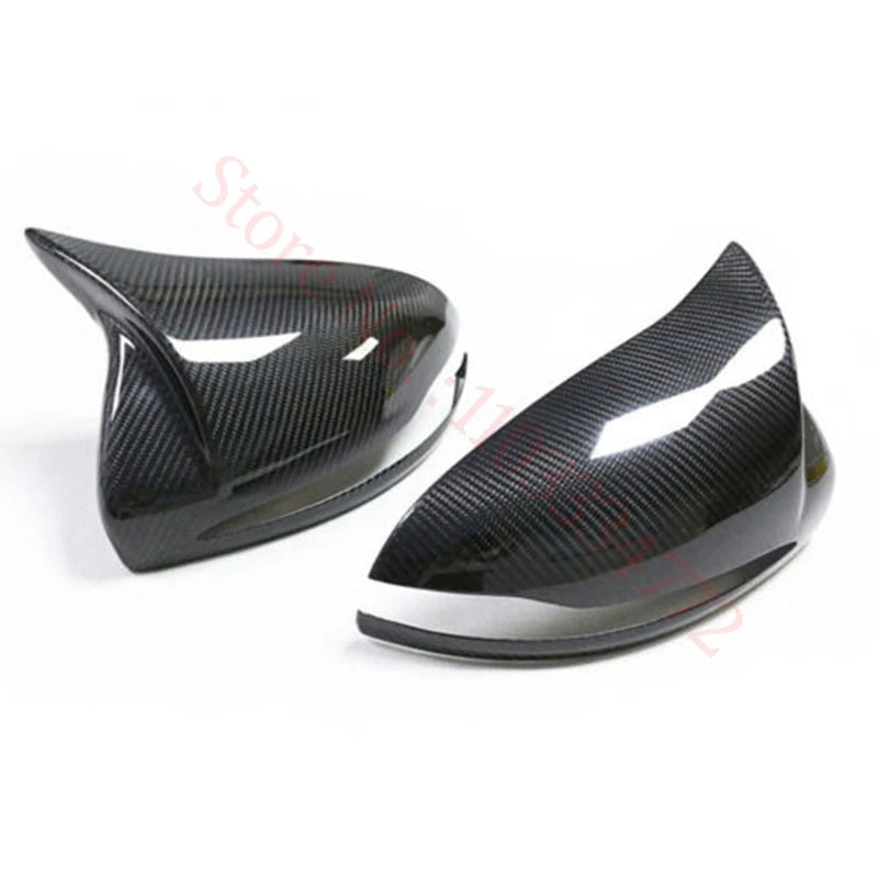 Coque de Rétroviseur Mercedes Classe C W205, E W213, S W222, GLC X253, GLA, GLB, EQA, EQB, EQC en Carbone Véritable, 8 Styles