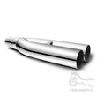 Embout d'Échappement Universel Inox Entrée 63 mm Sortie 76 mm