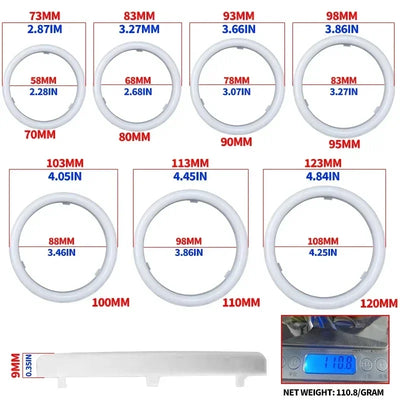 Anneaux Angel Eyes LED RGB Universels Voiture
