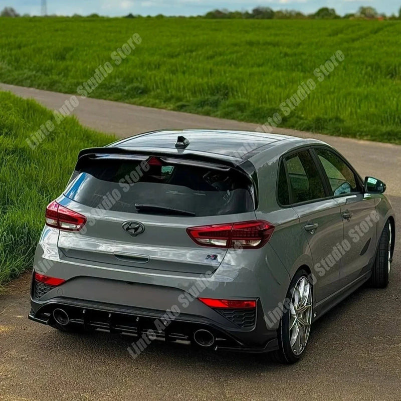 Becquet Arrière Hyundai i30 N Hatchback Mk3 et Mk3 Facelift 2017-2025 en ABS Noir Brillant, Look Sportif Tuning