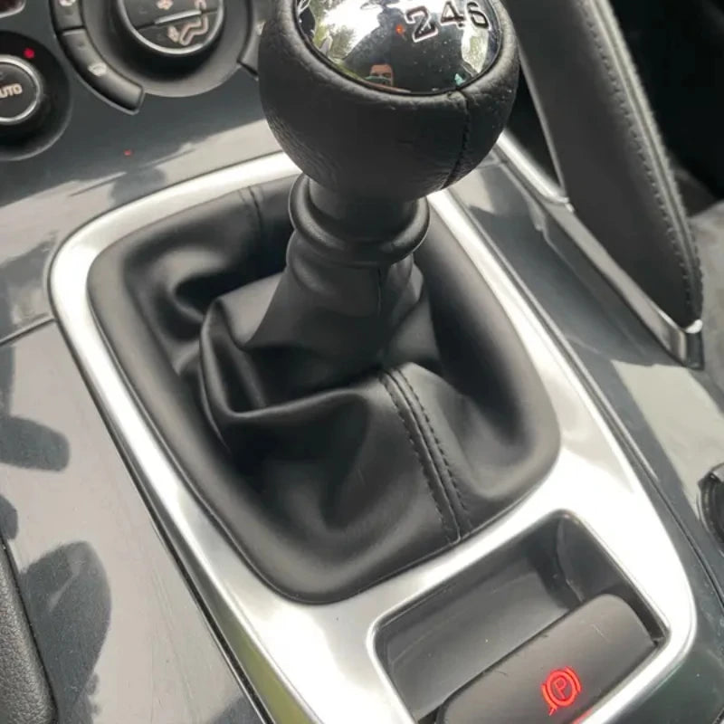 Guêtre de Levier de Vitesse Peugeot 106 206 207 301 306 307 308 2008 3008 508 et Citroën C1 C2 C3 C4 C5, Cuir PU Noir
