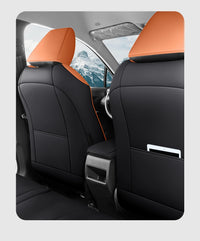 Housses de Siège Cuir Toyota RAV4 2020-2023 Sur Mesure 5 ou 9 Pièces Orange Vert Gris Noir