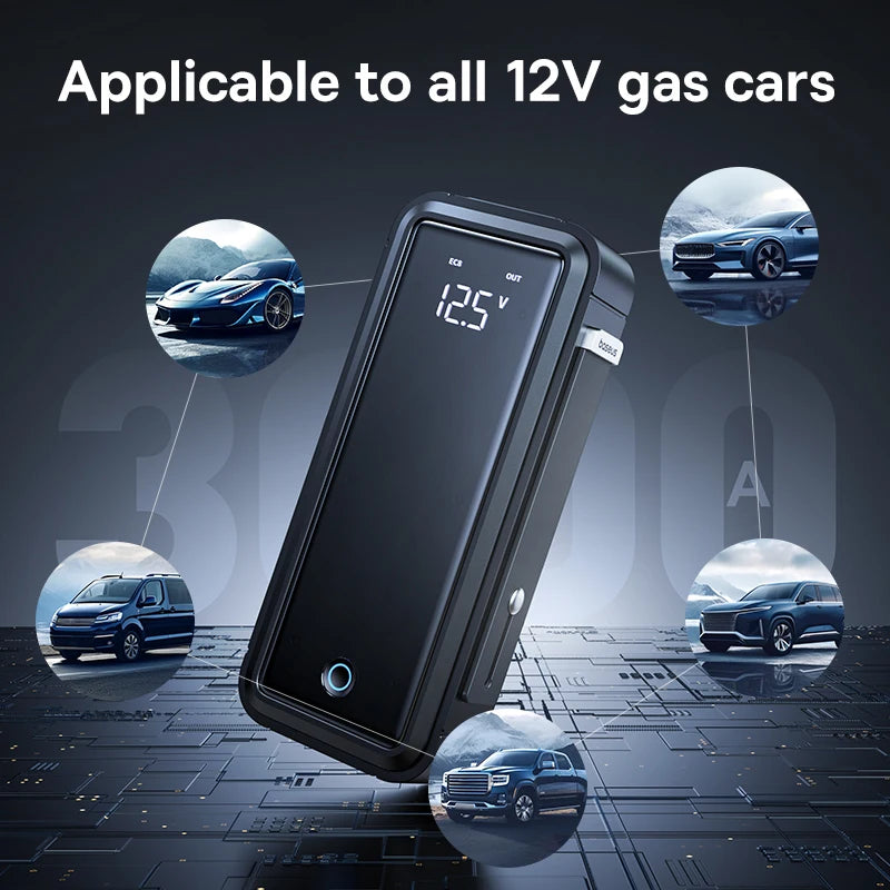 Booster de Batterie Voiture Baseus Supercondensateur 3000A