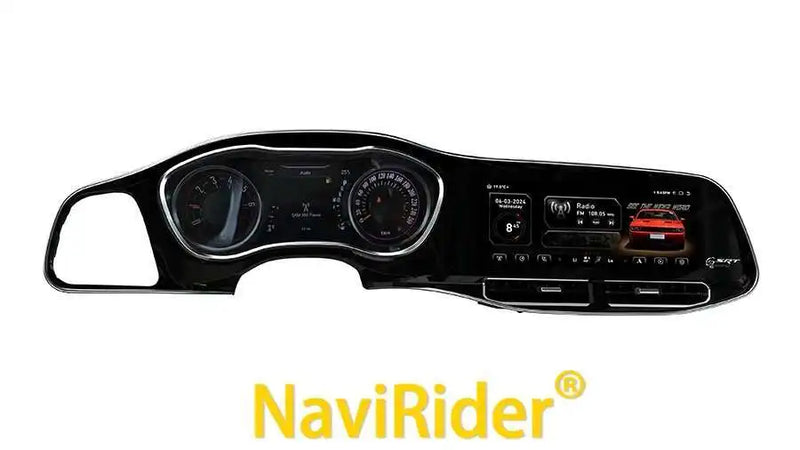 Autoradio Android 13 Écran QLED Dodge Challenger SRT Hellcat 2010-2023 CarPlay Sans Fil GPS 4G