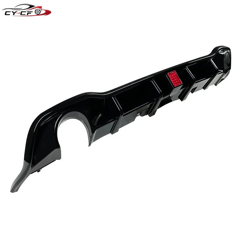 Diffuseur de Pare-Chocs Arrière Volkswagen Golf 8 GTI R-Line 2020-2023 ABS Noir Brillant