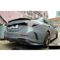 Diffuseur Arrière Carbone avec Embouts d'Échappement Mercedes Classe C W206 2023 C200 C260 C300