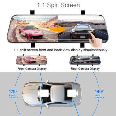 Dashcam E-ACE A37 2.5K Écran Tactile GPS WiFi