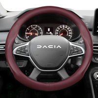Housse de Volant en Cuir Respirant Ultra-Mince Dacia Sandero Stepway Duster Jogger Bigster Spring Logan