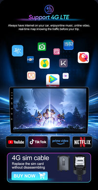 Autoradio Android Dodge Charger 2011-2014 Écran QLED 9 pouces CarPlay GPS Navigation