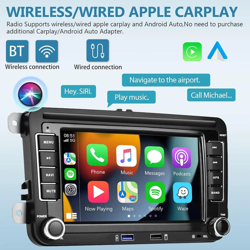 Autoradio Android Volkswagen Skoda Octavia — vue d'ensemble