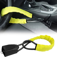 Antivol de Volant Voiture Câble Acier 3 Clés