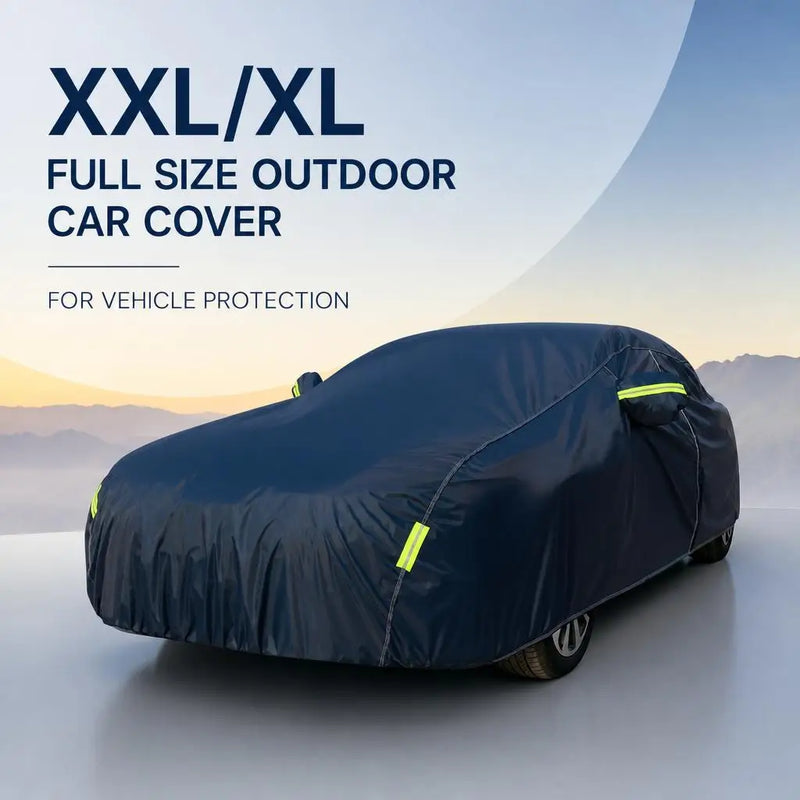 Bâche de Protection Voiture Universelle Imperméable Noire XL XXL