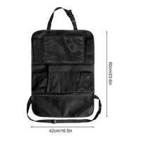 Oxford Car Rear Seat Organizer with Tablet Pocket 60 x 42 cm