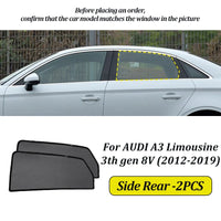 Pare-Soleil Magnétique Audi A3 8V Berline 2016-2020 Vitres Latérales et Lunette Arrière Anti-UV