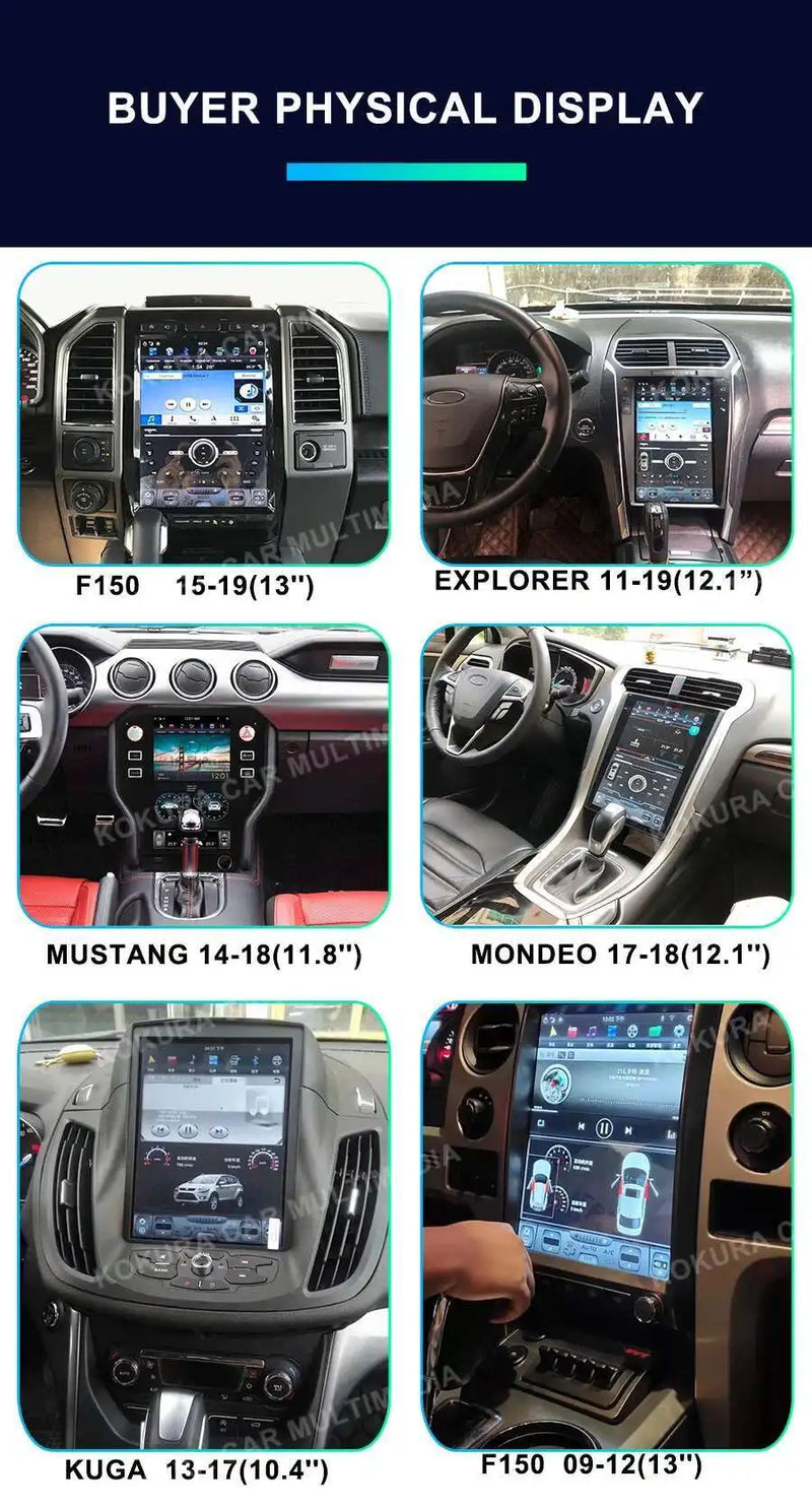 Autoradio Android 14 Écran Vertical Toyota Fortuner et Hilux 2005-2014 CarPlay GPS 4G