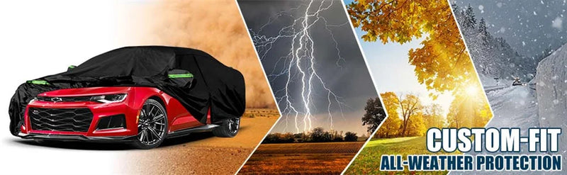 Housse de Protection Voiture Ford Mustang 2005-2024 Étanche Zippée Anti-Neige Anti-Grêle
