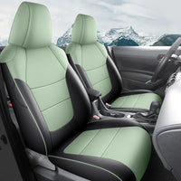 Housses de Siège Cuir Toyota RAV4 2020-2023 Sur Mesure 5 ou 9 Pièces Orange Vert Gris Noir