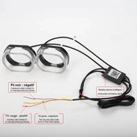 Anneaux LED Angel Eyes RGB Feux de Jour 5D 2,5 et 3 Pouces