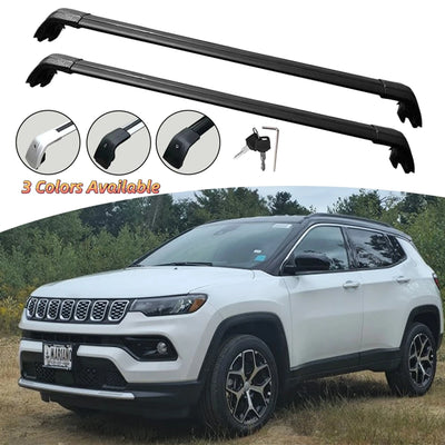 Barres de Toit Aluminium Jeep Compass 2017-2023