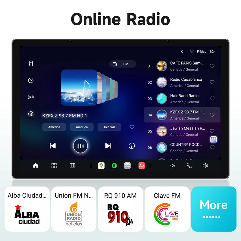 Autoradio Android Chevrolet Camaro 2010-2015 Écran 2K 9 pouces CarPlay Sans Fil ADAS 360