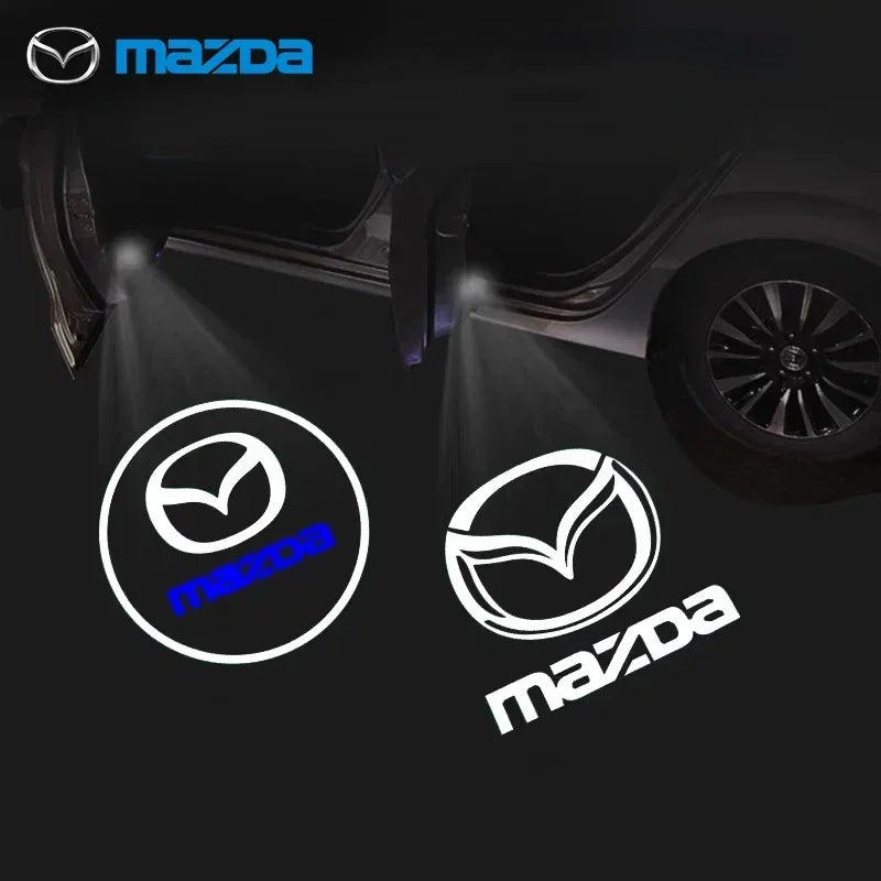 Kabelloser, wiederaufladbarer Mazda-Türlogoprojektor, 2er-Set