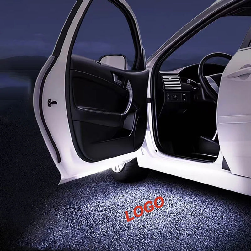 2x universal car door lights with HD LED light for car door welcome lighting, car accessories
