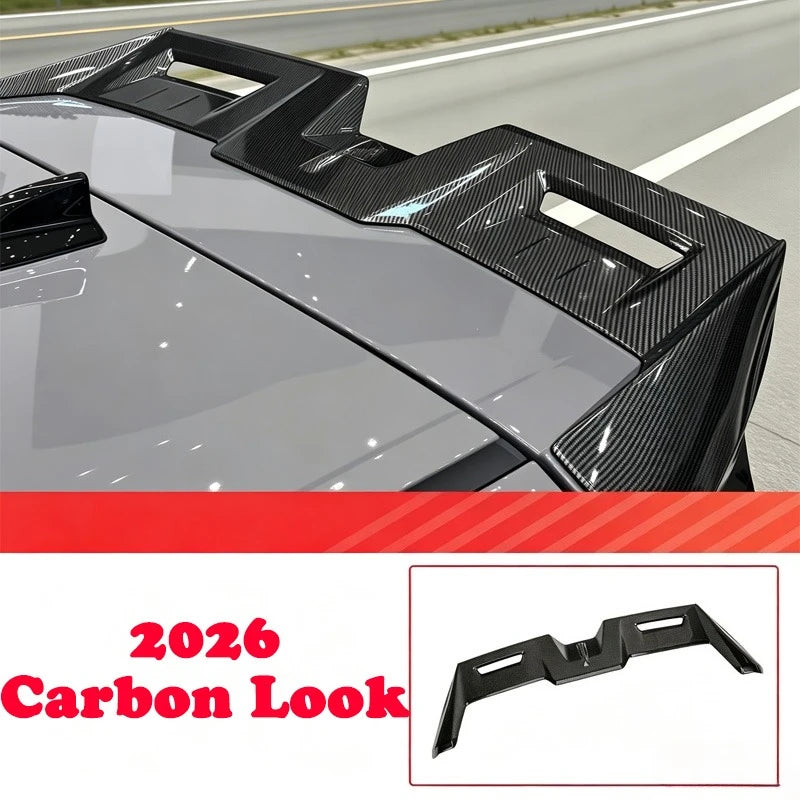 Becquet Aileron de Toit Toyota RAV4 Wildlander 2019-2025 et 2026+ Noir, Blanc ou Aspect Carbone
