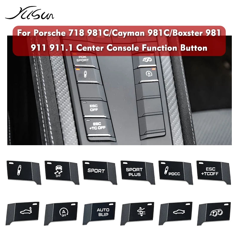 Bouton de Console Centrale Porsche 718 Cayman Boxster 911