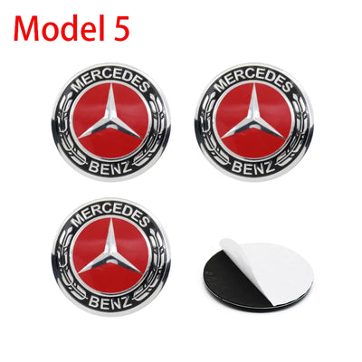 Autocollants Emblème de Moyeu Mercedes AMG 56mm 60mm 65mm