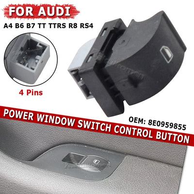 Bouton Lève-Vitre Passager Audi A4 B6 B7 2003-2008
