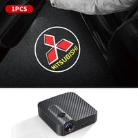 Projecteur de Porte Mitsubishi sans Fil Logo LED pour Pajero Outlander XL Montero Lancer Triton L200