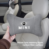Appuie-Tête Daim Mémoire de Forme MINI Cooper F56 — détail de finition