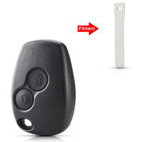 Coque de Clé Renault Clio 3 Twingo Kangoo Duster Dacia Logan Sandero Télécommande 2 Touches