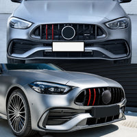Calandre Mercedes Classe C W206 2022+ Style Brabus Noir Carbone Rouge C180 C200 C300