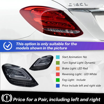 Feux Arrière LED Mercedes Classe C W205 2014-2021 Style Sportif