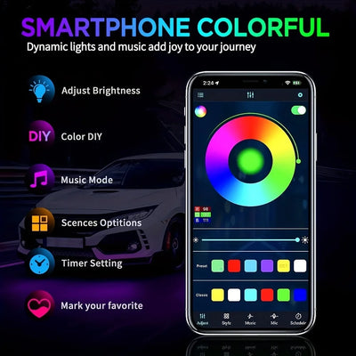Éclairage d'Ambiance Néon RGB Dreamcolor Sous Caisse