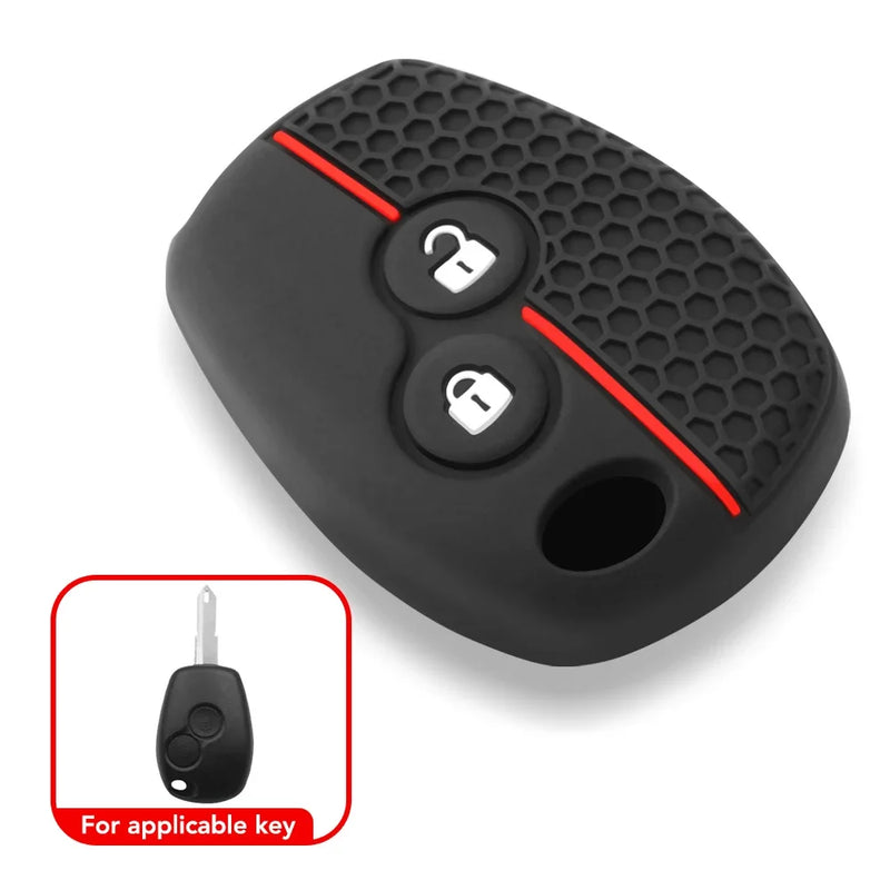 Étui de Protection Clé Renault Dacia Silicone Clio 3 Modus Twingo Kangoo 2 ou 3 Touches