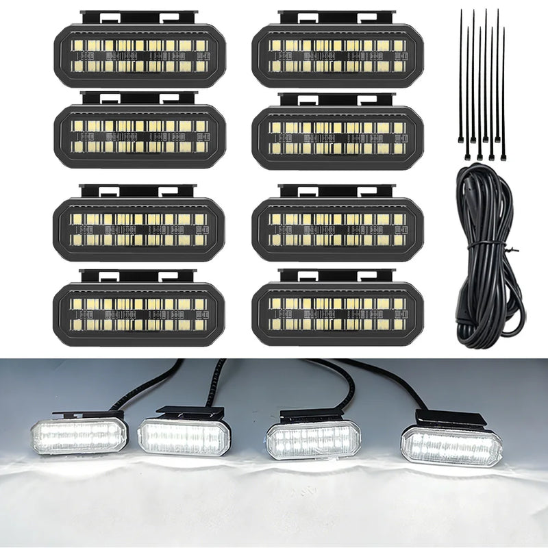 Feux de Calandre LED Nissan Frontier 4, 5 ou 8 Feux RGB ou Couleur