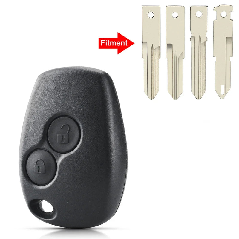 Coque de Clé Renault Clio 3 Twingo Kangoo Duster Dacia Logan Sandero Télécommande 2 Touches