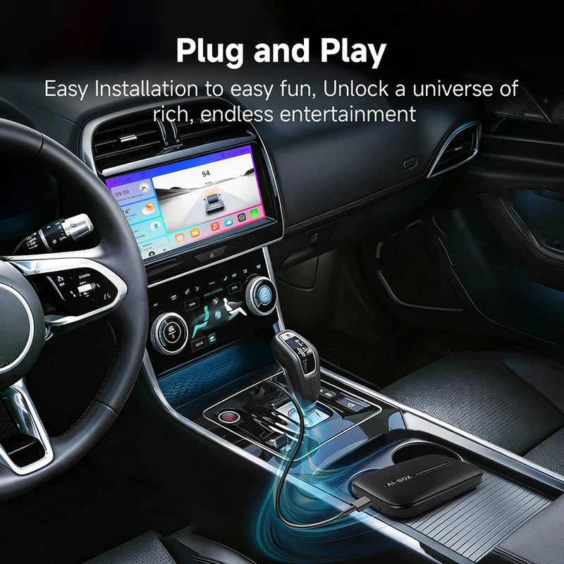 Boîtier CarPlay Multimédia Android 13 Sans Fil Écran Partagé