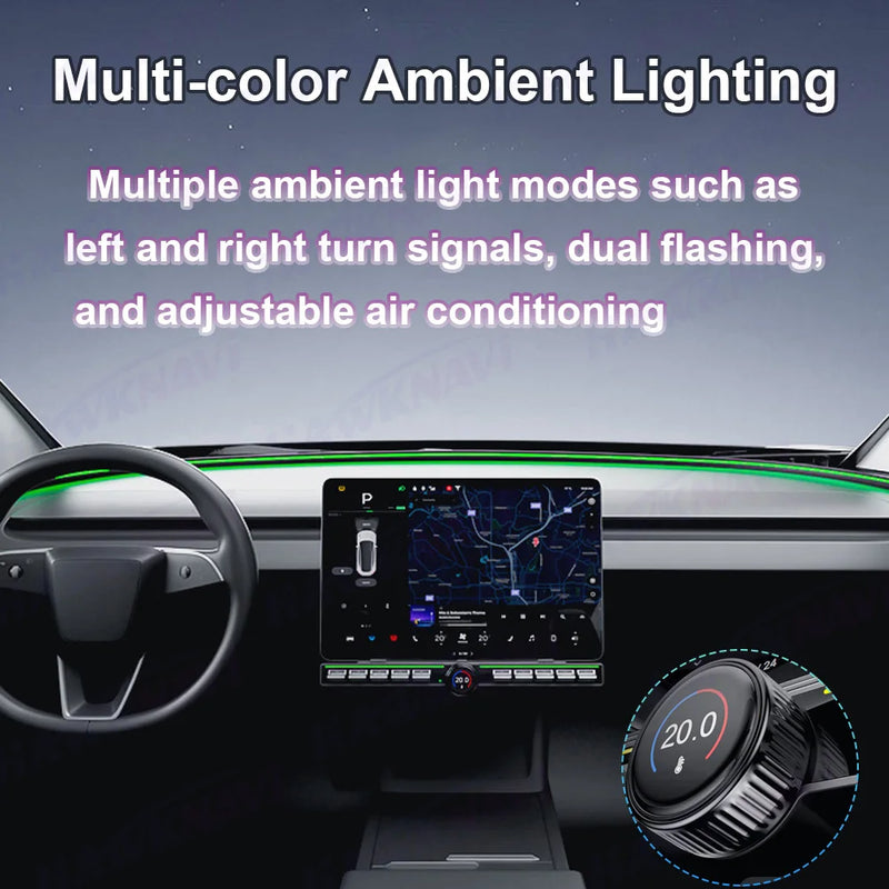 Bouton de Commande Multimédia Tesla Model 3 Y Console Centrale — vue d'ensemble