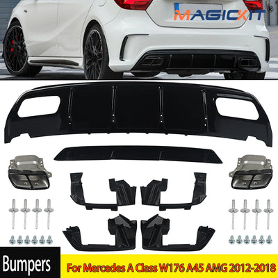 Diffuseur Arrière A45 AMG Style Mercedes Classe A W176 2012-2018