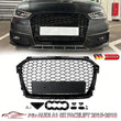 Calandre Audi A1 8X Facelift 2015-2018 Noir Brillant