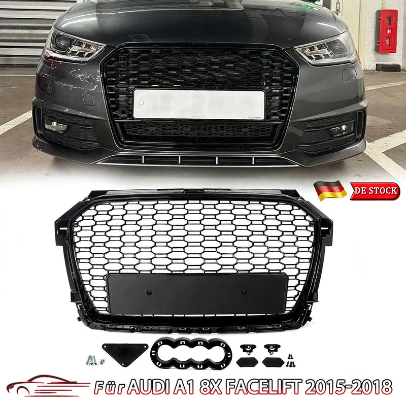 Calandre Audi A1 8X Facelift 2015-2018 Noir Brillant